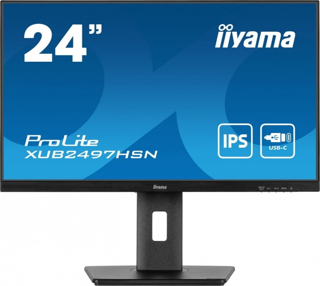 IIYAMA Monitor 24 cale XUB2497HSN-B1 IPS,USB-C Dock,HDMI,DP