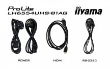 IIYAMA Monitor wielkoformatowy 64.5 cala LH6554UHS-B1AG 24/7,IPS,ANDROID.11,4K,SDM,2x10W