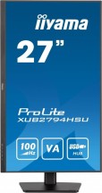 IIYAMA Monitor 27 cali ProLite XUB2794HSU-B6 VA,FHD,100HZ,4000:1,1MS,HDMI,DP,2xUSB,  FreeSync,2x2W,HAS(150mm),PIVOT