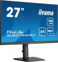 IIYAMA Monitor 27 cali ProLite XUB2794HSU-B6 VA,FHD,100HZ,4000:1,1MS,HDMI,DP,2xUSB,  FreeSync,2x2W,HAS(150mm),PIVOT