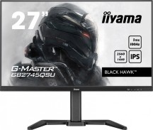 IIYAMA Monitor 27 cali G-Master GB2745QSU-B1 IPS,QHD,100Hz,1ms,2xUSB,2x2W,FreeSync,  HAS(150mm)