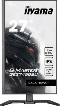 IIYAMA Monitor 27 cali G-Master GB2745QSU-B1 IPS,QHD,100Hz,1ms,2xUSB,2x2W,FreeSync,  HAS(150mm)