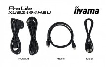IIYAMA Monitor 23.8 cala XUB2494HSU-B6 VA,FHD,HDMI,DP,100Hz,2xUSB,HAS(150mm)