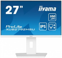 IIYAMA Monitor 27 cali ProLite XUB2792HSU-W6 IPS,HDMI,DP,100Hz,SLIM,4xUSB3.2,PIVOT,  HAS(150mm),2x2W