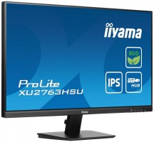 IIYAMA Monitor 27 cali ProLite XU2763HSU-B1 IPS,100HZ,ECO,3ms,SLIM,HDMI,DP,2x USB3.2 TCO,EPEAT