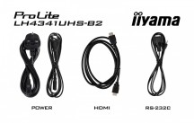 IIYAMA Monitor ProLite LH4341UHS-B2 42.5 cala 24/7,500cd,4K,IPS,3xHDMI