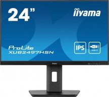 IIYAMA Monitor 24 cale XUB2497HSN-B1 IPS,USB-C Dock,HDMI,DP
