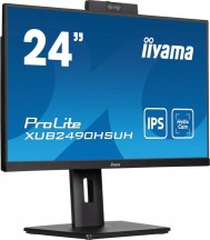 IIYAMA Monitor 24 cale XUB2490HSUH-B1 IPS,FHD,CAM,MIC,HDMI,DP,3xUSB(3.2),  100Hz,250cd,4ms,ADAPTIVE SYNC,FlickerFree,2x2W,WINDOWS HELLO