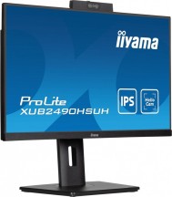 IIYAMA Monitor 24 cale XUB2490HSUH-B1 IPS,FHD,CAM,MIC,HDMI,DP,3xUSB(3.2),  100Hz,250cd,4ms,ADAPTIVE SYNC,FlickerFree,2x2W,WINDOWS HELLO