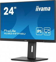 IIYAMA Monitor 24 cale XUB2497HSU-B1 IPS.HDMI.DP.2x2W.2xUSB(2.0).HAS(150mm). 250cd.1ms.100Hz