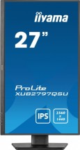 IIYAMA Monitor 27 cali XUB2797QSU-B1 IPS,HDMI,DP,100Hz,QHD,HAS(150mm),1ms,   2xUSB(3.2),2x2W,ADAPTIVE SYNC,FlickerFree