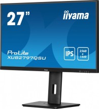 IIYAMA Monitor 27 cali XUB2797QSU-B1 IPS,HDMI,DP,100Hz,QHD,HAS(150mm),1ms,   2xUSB(3.2),2x2W,ADAPTIVE SYNC,FlickerFree