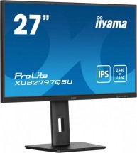 IIYAMA Monitor 27 cali XUB2797QSU-B1 IPS,HDMI,DP,100Hz,QHD,HAS(150mm),1ms,   2xUSB(3.2),2x2W,ADAPTIVE SYNC,FlickerFree