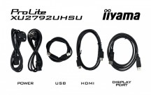 IIYAMA Monitor 27 cali XU2792UHSU-B6 4K,IPS,DP,HDMI,USB-C Power delivery,  350 cd, DPS