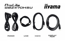 IIYAMA Monitor 24 cale GB2470HSU-B6 0.2ms,IPS,DP,HDMI,180Hz