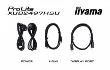 IIYAMA Monitor 24 cale XUB2497HSU-B2 IPS, HDMI, DP, 2x2W, 2xUSB, Pivot, HAS(150mm)