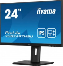 IIYAMA Monitor 24 cale XUB2497HSU-B2 IPS, HDMI, DP, 2x2W, 2xUSB, Pivot, HAS(150mm)