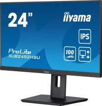 IIYAMA Monitor 23.8 cala XUB2492HSU-B6 IPS,HDMI,DP,VGA,100Hz,PIVOT,USB,HAS/150mm