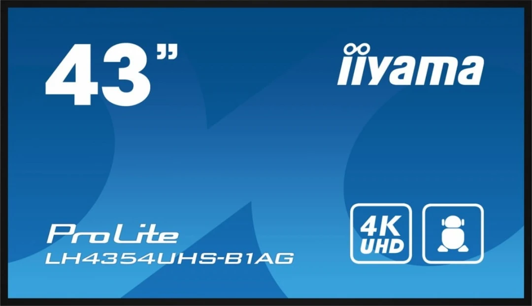 IIYAMA Monitor 43 cale LH4354UHS-B1AG 24/7, IPS, ANDROID.11, 4K, SDM, 2x10W