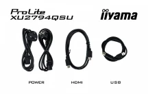 IIYAMA Monitor 27 cali XU2794QSU-B6 VA,QHD,HDMI,DP,100Hz,2xUSB 3.2,2x2W