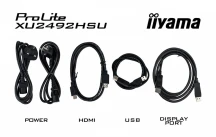 IIYAMA Monitor 23.8 cala XU2492HSU-B6 IPS,FHD,HDMI,DP,100Hz,4xUSB3.2,SLIM,2x2W