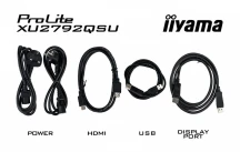 IIYAMA Monitor 27 cali ProLite XU2792QSU-B6 IPS,QHD,100Hz,HDMI,DP,4xUSB3.2,SLIM