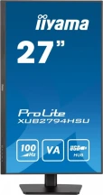 IIYAMA Monitor 27 cali ProLite XUB2794HSU-B6 VA,FHD,100HZ,4000:1,1MS,HDMI,DP,2xUSB,  FreeSync,2x2W,HAS(150mm),PIVOT