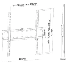 Neomounts Uchwyt ścienny FPMA-W300BLACK 32-55 cali