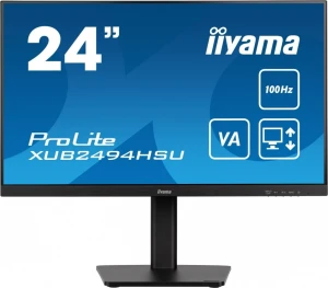 IIYAMA Monitor 23.8 cala XUB2494HSU-B6 VA,FHD,HDMI,DP,100Hz,2xUSB,HAS(150mm)