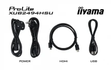 IIYAMA Monitor 23.8 cala XUB2494HSU-B6 VA,FHD,HDMI,DP,100Hz,2xUSB,HAS(150mm)