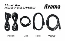 IIYAMA Monitor 27 cali XU2792UHSU-B6 4K,IPS,DP,HDMI,USB-C Power delivery,  350 cd, DPS