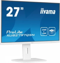 IIYAMA Monitor 27 cali XUB2797QSN-W1 IPS,QHD,USB-c Dock 65W,HDMI, WHITE