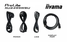 IIYAMA Monitor 24 cale XU2495WSU-B7 IPS,16:10,300cd,4ms,HDMI,DP,3xUSB(3.2),  1xUSB-c,2x2W,FlickerFree