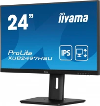 IIYAMA Monitor 24 cale XUB2497HSU-B2 IPS, HDMI, DP, 2x2W, 2xUSB, Pivot, HAS(150mm)