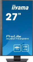 IIYAMA Monitor 27 cali XUB2792QSN-B5 IPS,QHD,USB-c Dock,HDMI,DP,HAS(150mm)