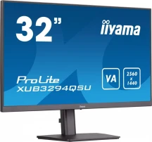 IIYAMA Monitor 32 cale XUB3294QSU-B1 VA,WQHD,HDMI,DP,HAS(150mm),USB3.0,2x2W