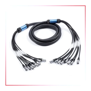 8-kanałowy kabel CAT6 RJ45 Snake / Podwójnie ekranowany